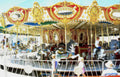 carousel park horses Vintage A4 Photo Print