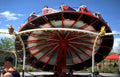 carousel red white Vintage A4 Photo Print