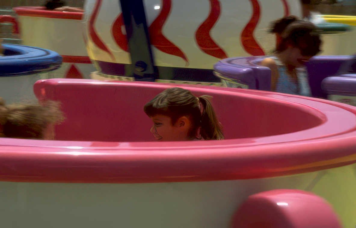 carousel ride motion Vintage A4 Photo Print