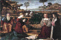 carp Holy Family with Two Donors Art A4 Photo Print