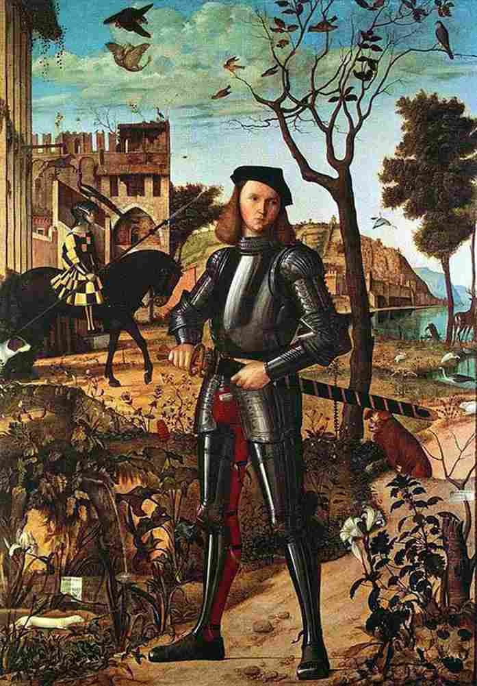 carp Young Knight in a Landscape Art A4 Photo Print