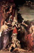 carr Madonna Enthroned with St Mathew Art A4 Photo Print