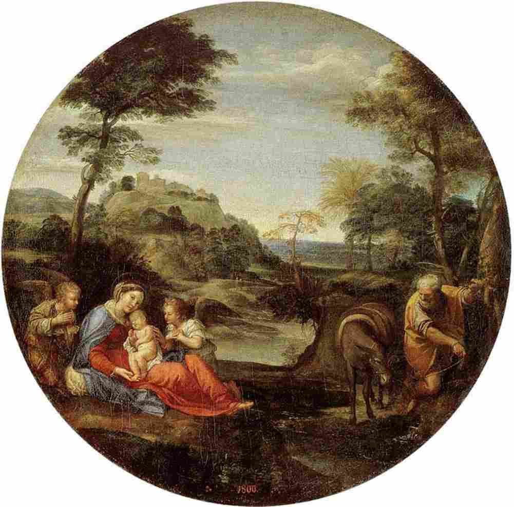 carr Rest on Flight into Egypt Art A4 Photo Print