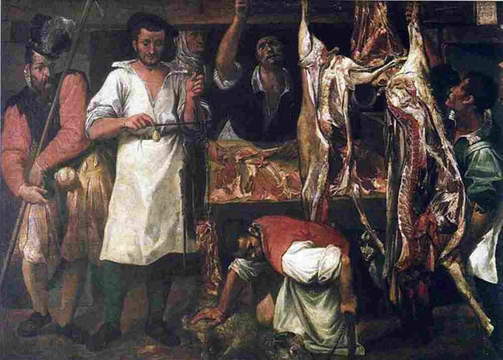 carr The Butchers Shop Art A4 Photo Print