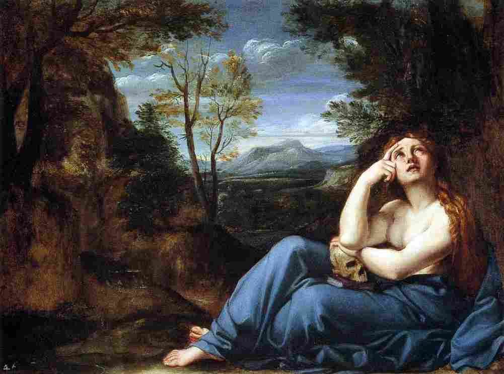 carr The Penitent Magdalen in a Landscape Art A4 Photo Print