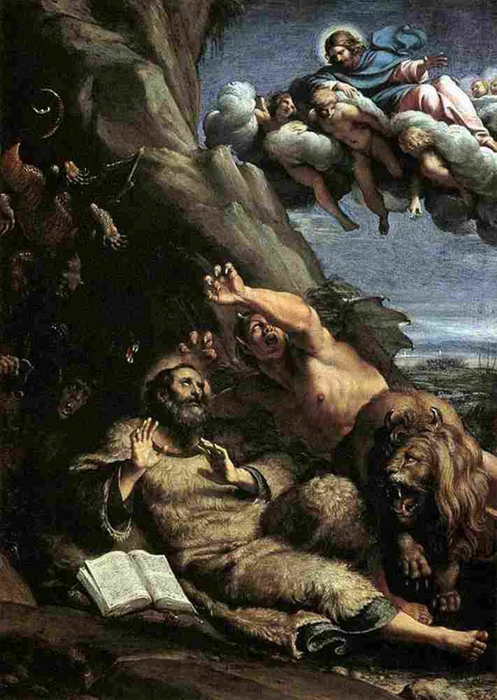 carr The Temptation of St Anthony Abbot Art A4 Photo Print