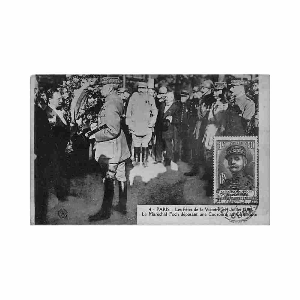 carte maximum marechal foch Vintage A4 Photo Print