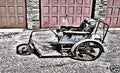 carter invalid carriage motorbike A4 Photo Print