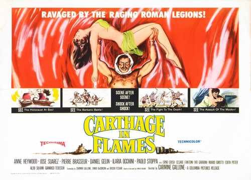carthage in flames  02 film star poster A4 Photo Print