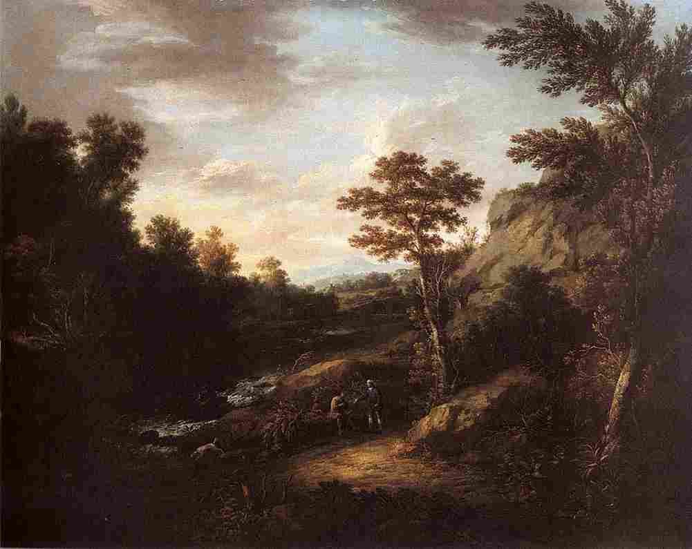 carver A Landscape with Peasants and a Dog Art A4 Photo Print