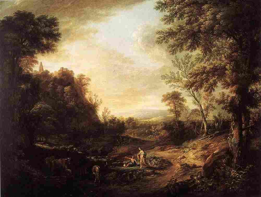 carver Pastoral Scene Art A4 Photo Print