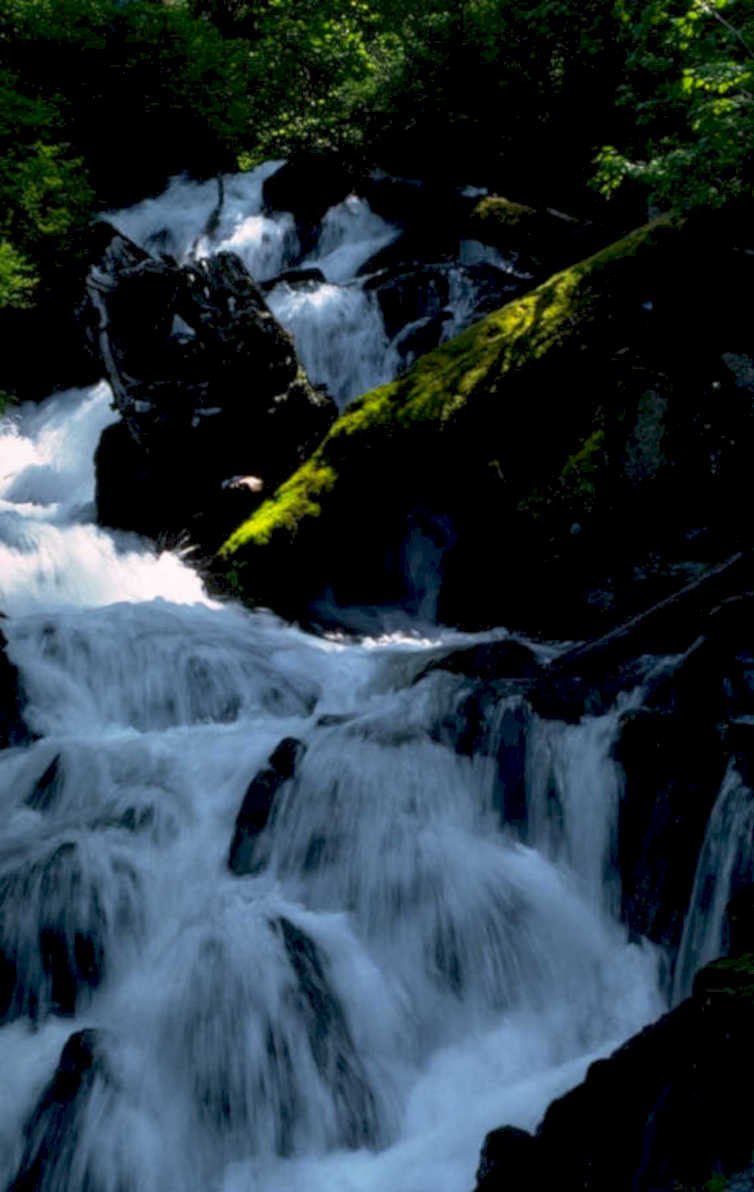 cascade falls adirondack 1980s 1990s A4 Photo Print