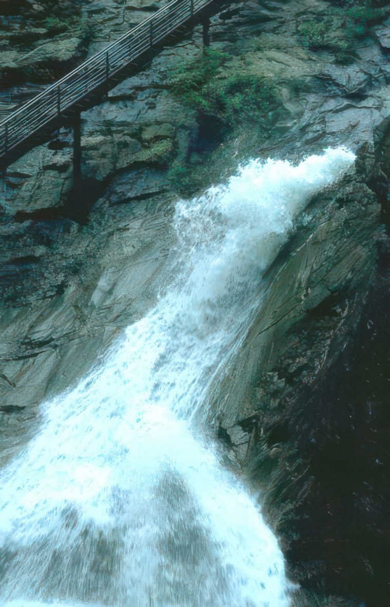 cascade falls adirondack Vintage A4 Photo Print