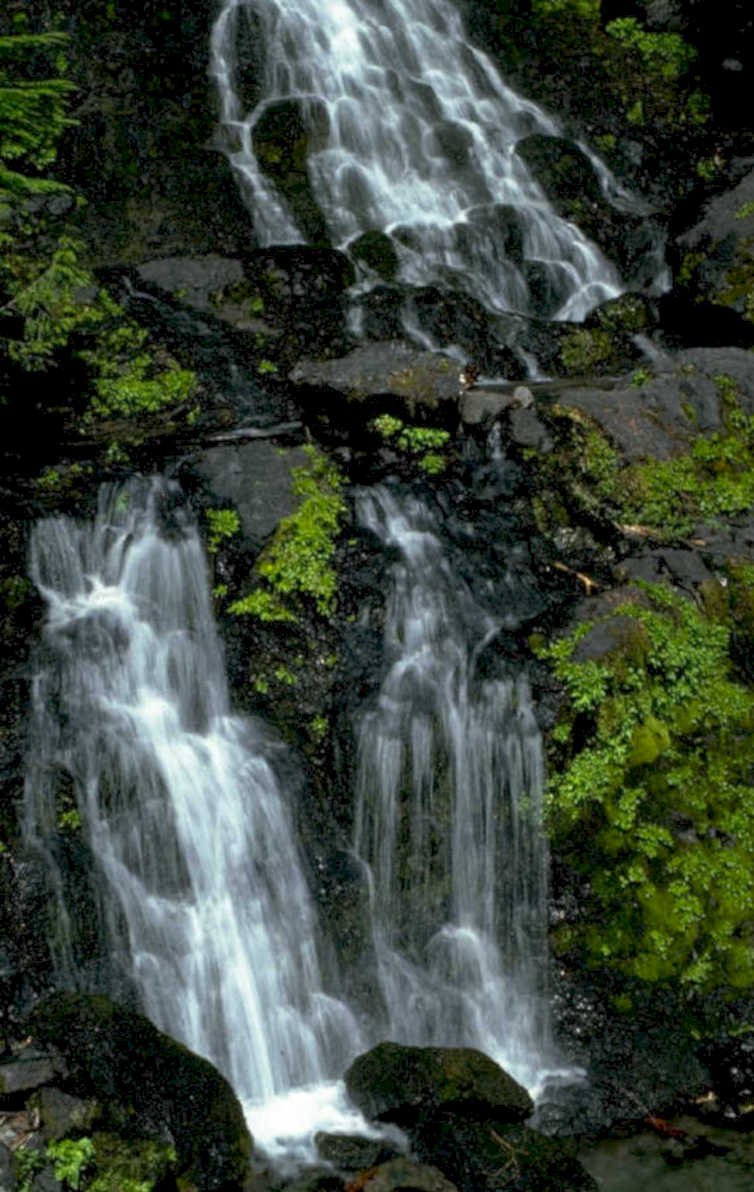 cascade falls waterfall 1 1980s 1990s A4 Photo Print