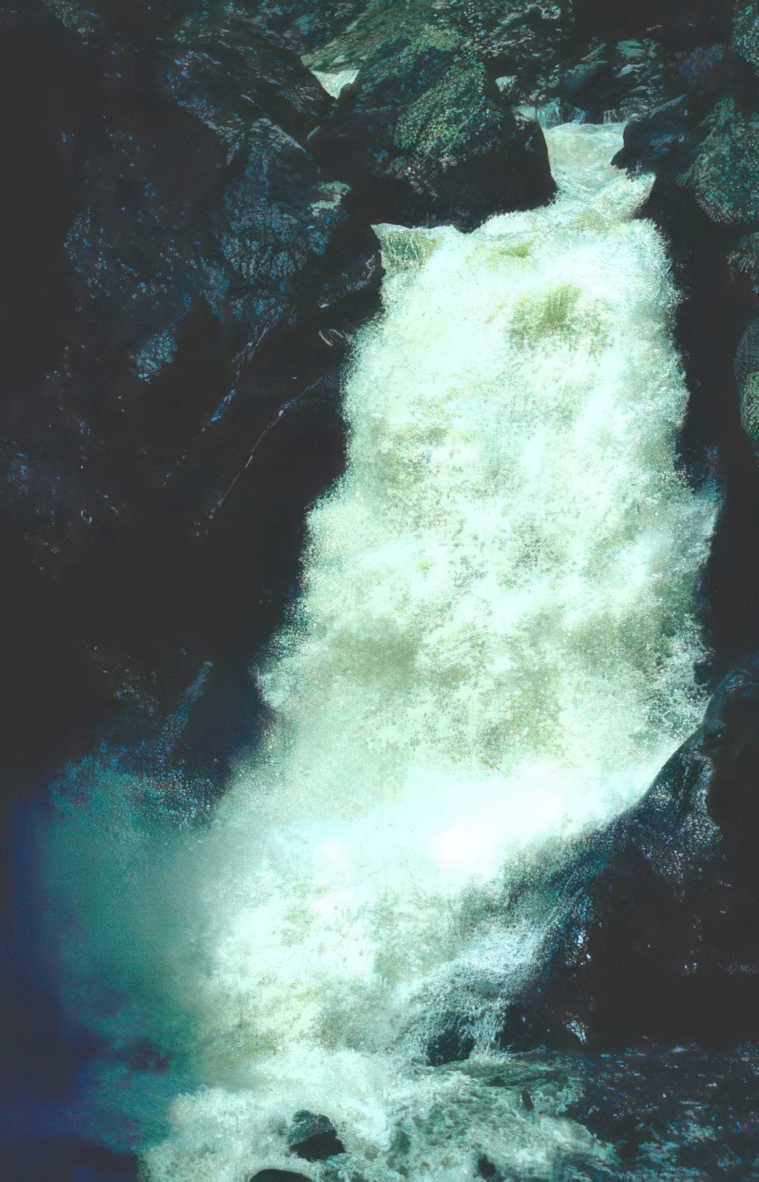 cascade falls waterfall 2 Vintage A4 Photo Print