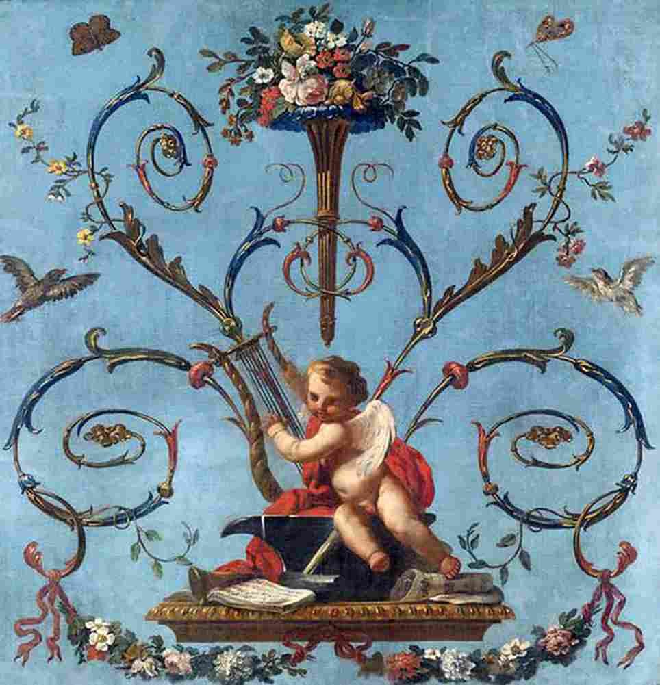 castillo jose allegory of music Art A4 Photo Print