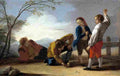 castillo jose boys playing with tops Art A4 Photo Print