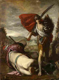 castillo y saavedra david with the head of goliath Art A4 Photo Print