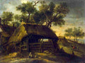 castillo y saavedra landscape with huts Art A4 Photo Print