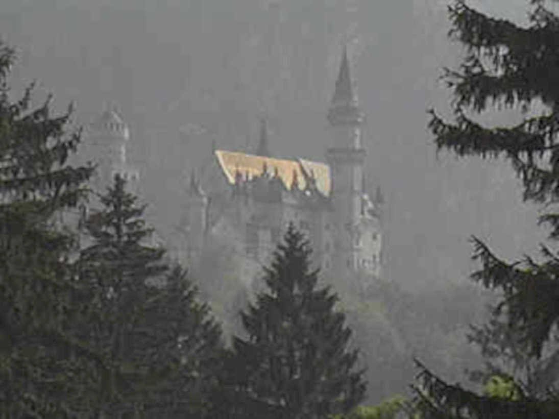 castle fog mountains1980s 1990s A4 Photo Print