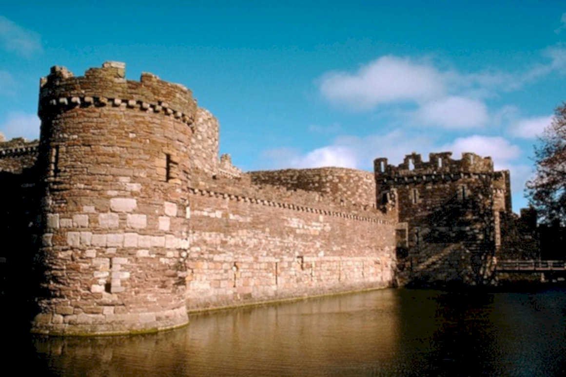 castle moat wall1980s 1990s A4 Photo Print