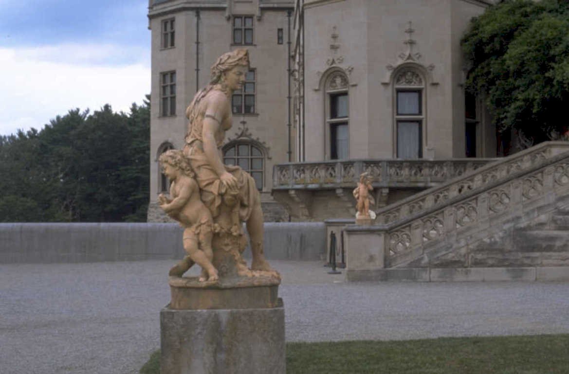 castle statue balcony 1980s 1990s A4 Photo Print