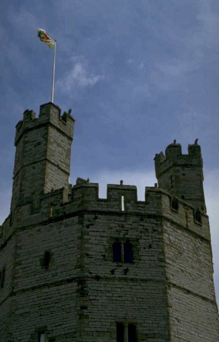 castle tower flag 1980s 1990s A4 Photo Print