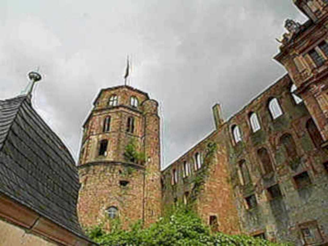 castle tower vine1980s 1990s A4 Photo Print