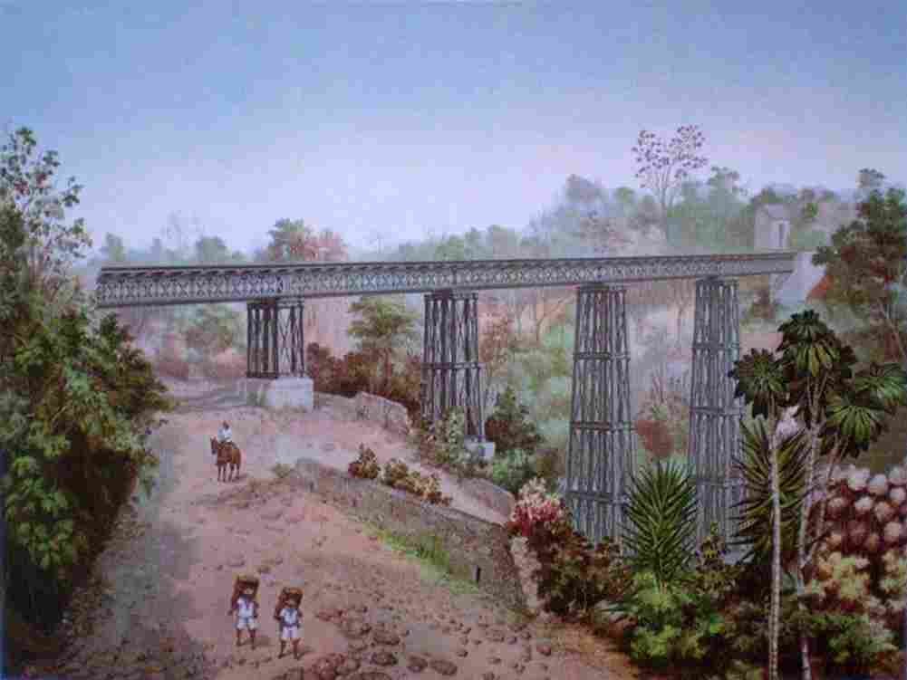 castro bridge of san alejo Art A4 Photo Print