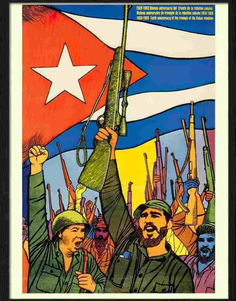 castro cuba poster Advert A4 Photo Print