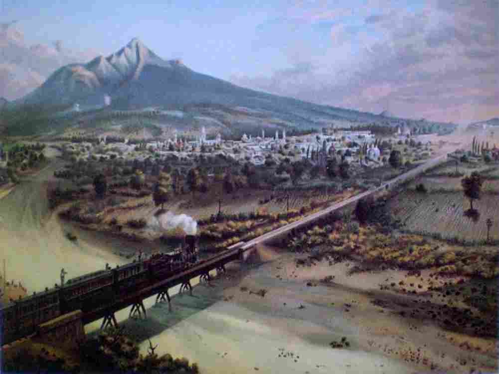castro huamantla from the san lucas bridge Art A4 Photo Print