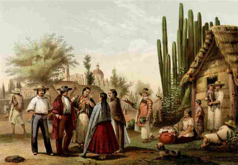 castro mexicans in a rural scene Art A4 Photo Print