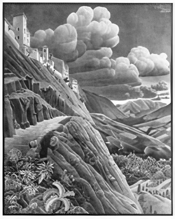 castrovalva mc escher A4 Photo Print