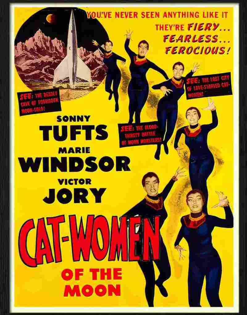 cat women of the moon Advert A4 Photo Print
