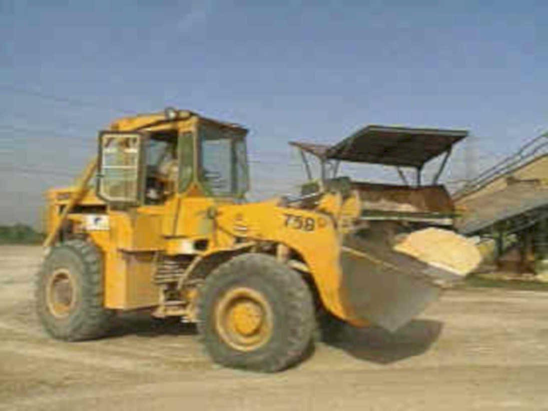 caterpillar 739 wheel1980s 1990s A4 Photo Print