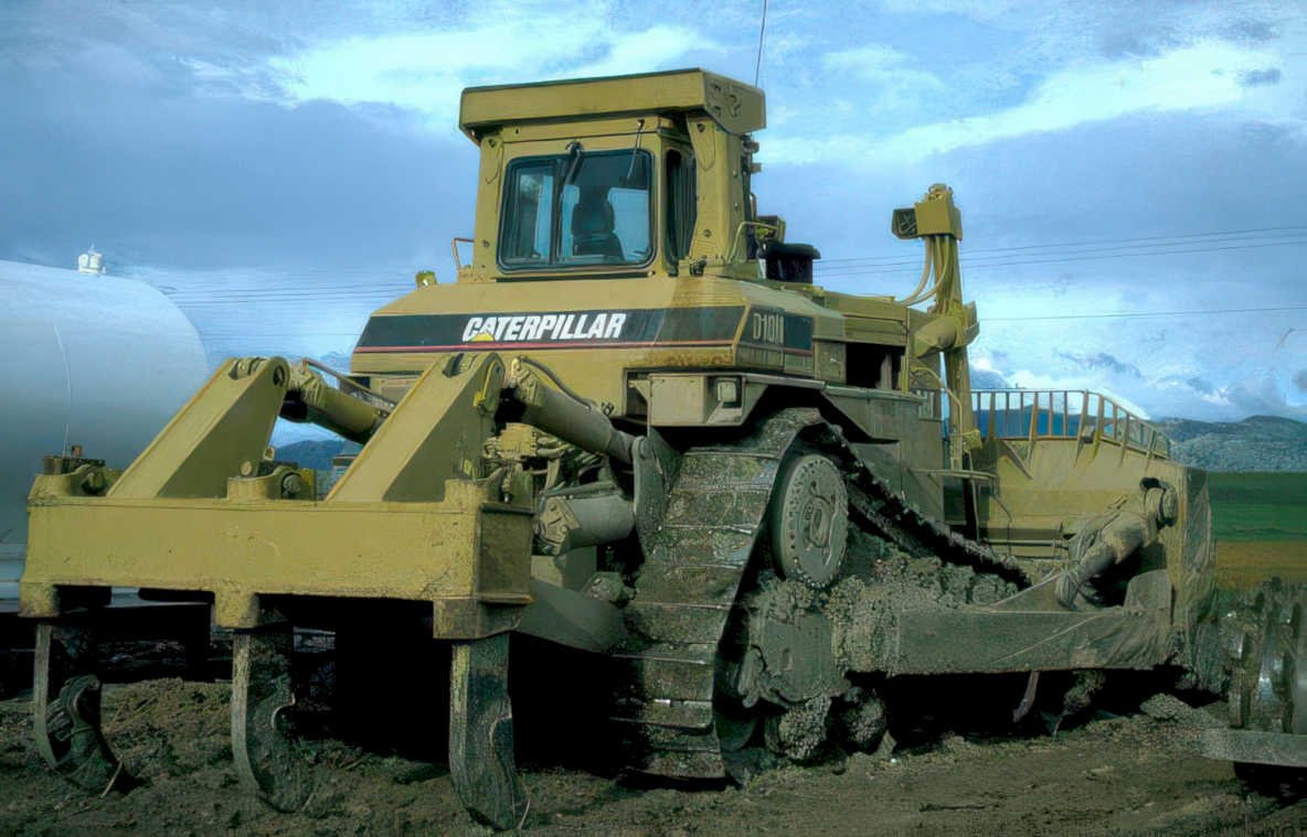 caterpillar bulldozer tracks Vintage A4 Photo Print