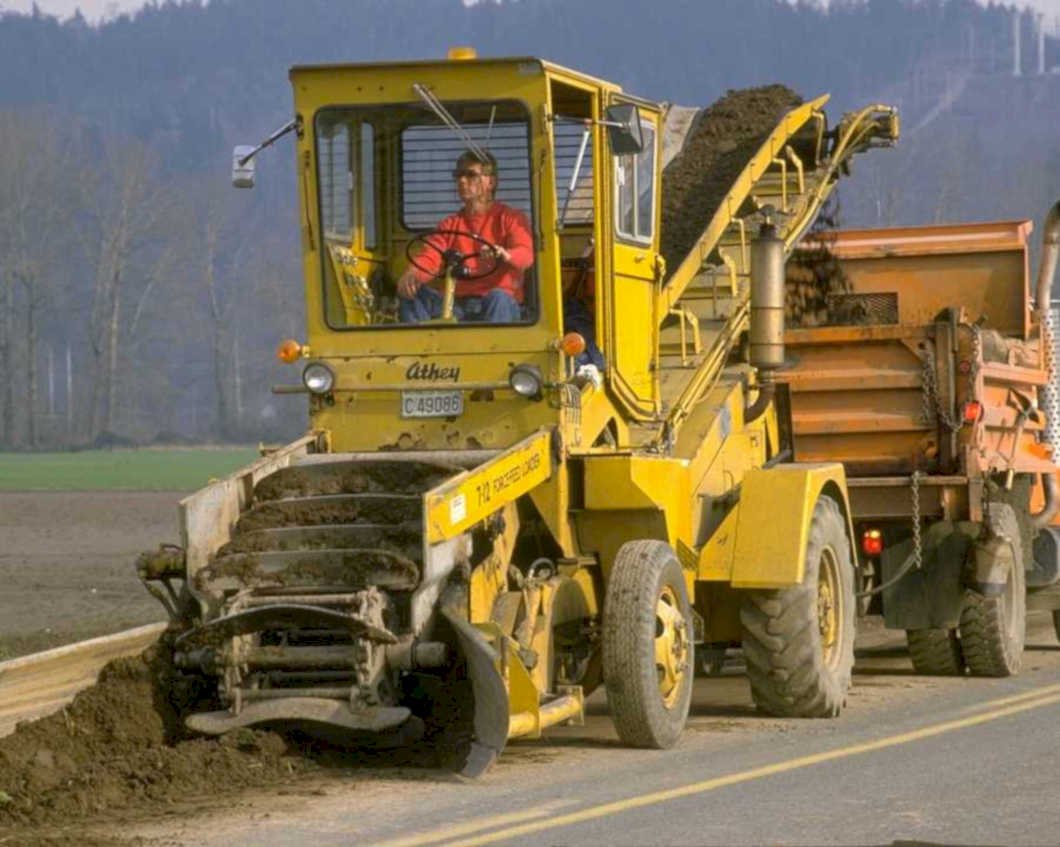 caterpillar loader roadwork1980s 1990s A4 Photo Print