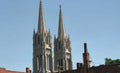cathedral towers detroit Vintage A4 Photo Print