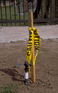 caution stake grave 1980s 1990s A4 Photo Print