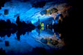 cave lighting blue 1980s 1990s A4 Photo Print