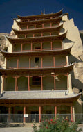 cave temple dunhuang 1980s 1990s A4 Photo Print