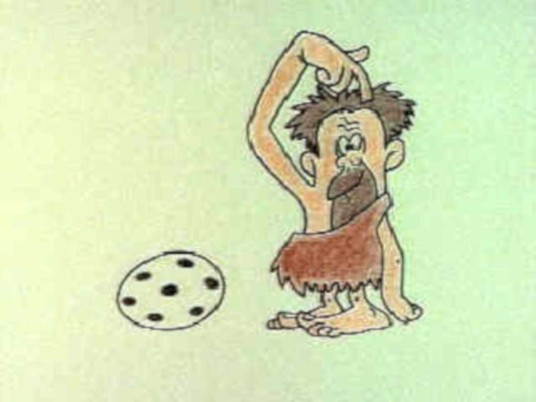 caveman stone tool1980s 1990s A4 Photo Print