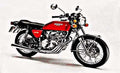 cb 400f motorbike A4 Photo Print
