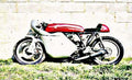 cb 450 motorbike A4 Photo Print