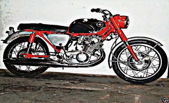 cb superhawk motorbike A4 Photo Print