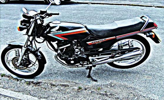 cb125 deluxe motorbike A4 Photo Print
