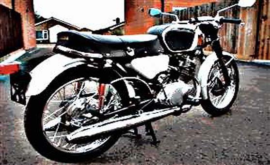 cb160 motorbike A4 Photo Print