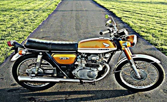 cb175 k5 motorbike A4 Photo Print