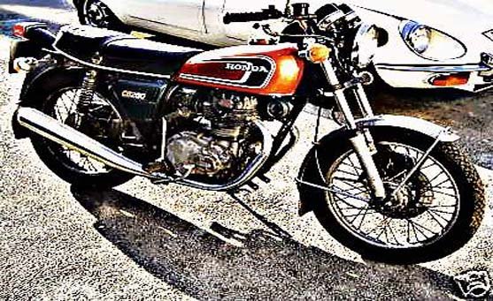 cb250g5 motorbike A4 Photo Print