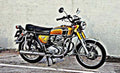 cb350 motorbike A4 Photo Print